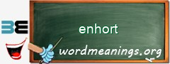 WordMeaning blackboard for enhort